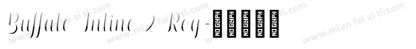 Buffalo Inline 2 Reg字体转换